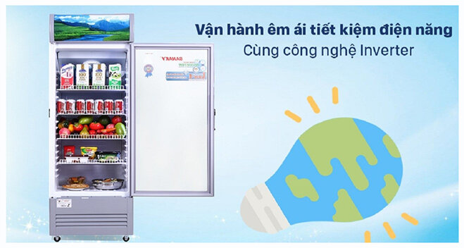 Tủ mát công nghệ Inverter vận hành êm ái, tiết kiệm điện năng