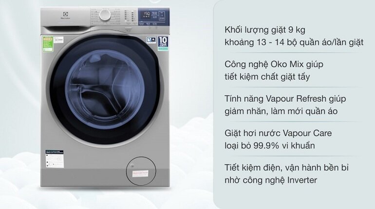 Máy giặt Electrolux 9kg loại nào tốt