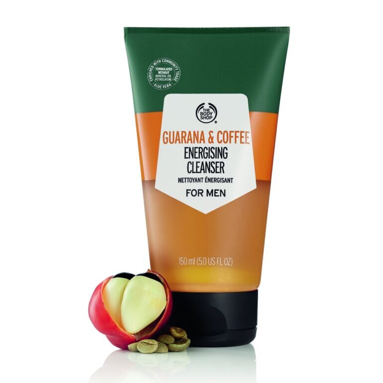 Sữa rửa mặt trị mụn cho nam The Body Shop Guarana And Coffee Energising - Giá tham khảo: 499.000 vnđ/ tuýp 150ml