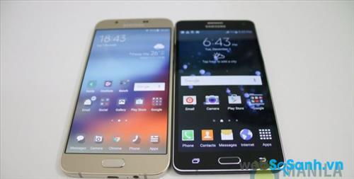 Điện thoại Samsung Galaxy A8 và điện thoại Samsung Galaxy A7