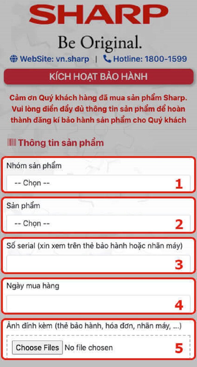 Cách kích hoạt bảo hành điều hòa Sharp 