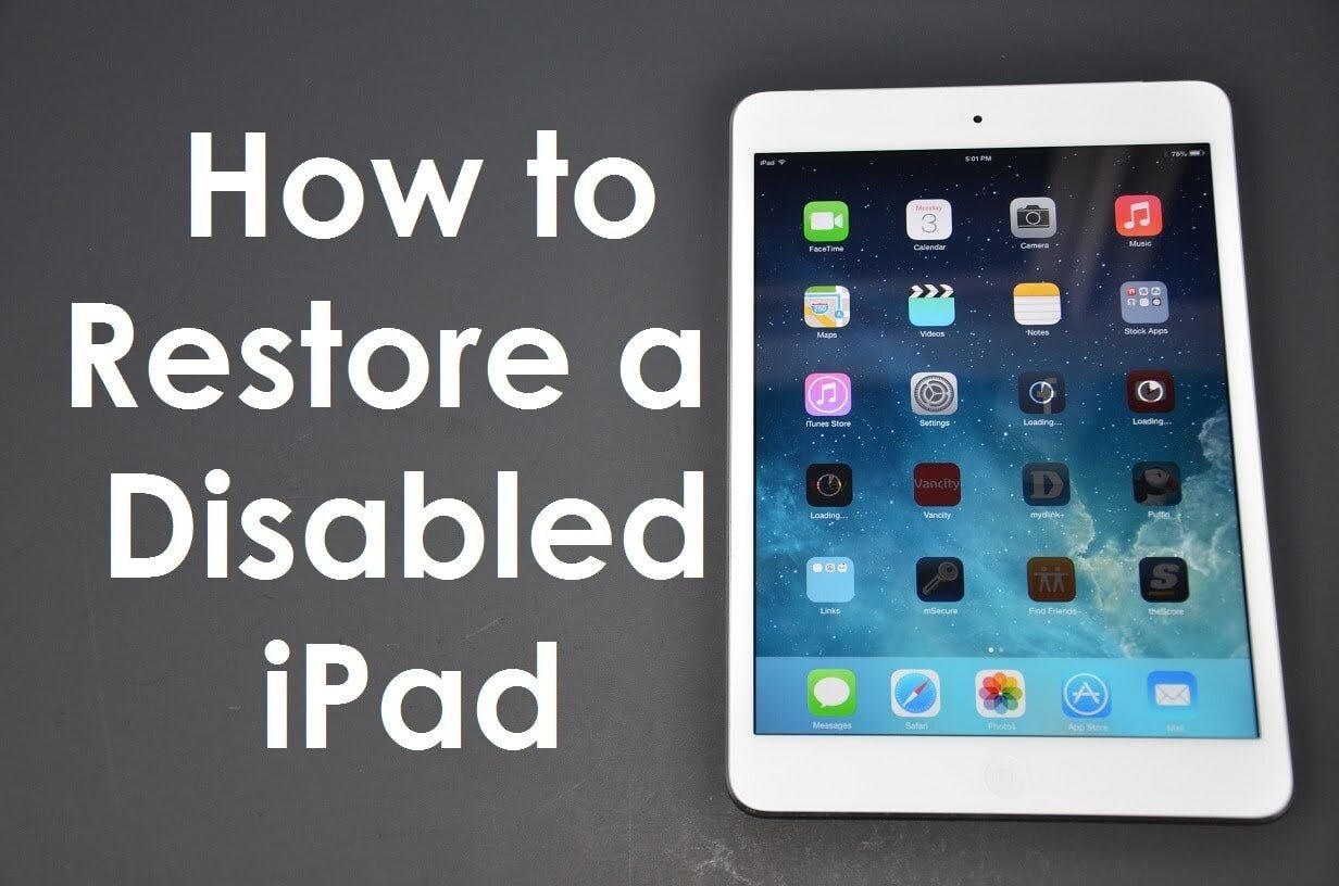  How to restore a iPad
