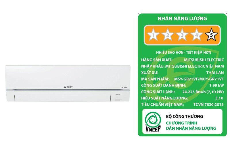 Giá điều hòa Mitsubishi Electric MSY-GR71VF giảm cả chục triệu đồng, chất lượng vẫn rất xuất sắc