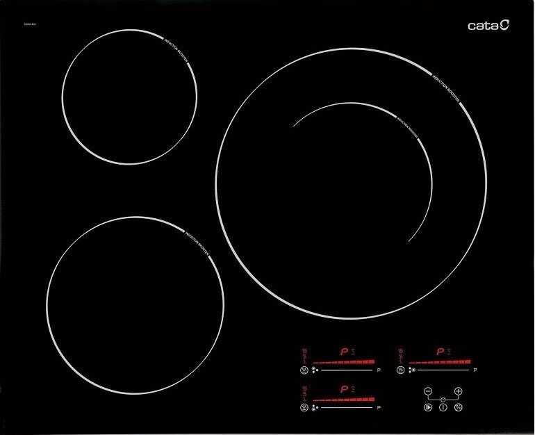 Bếp từ âm 3 vùng nấu Cata INSB 6003