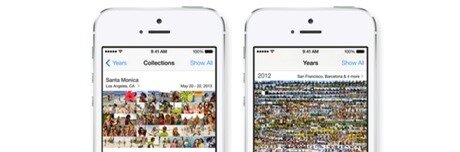 Danh sách tính năng iOS 7 trên từng loại thiết bị photos