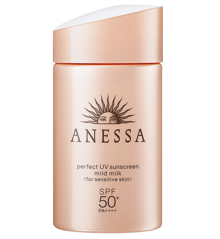 Sữa chống nắng Anessa Perfect UV Sunscreen Mild Milk có chỉ số chống nắng SPF50+ PA++++.