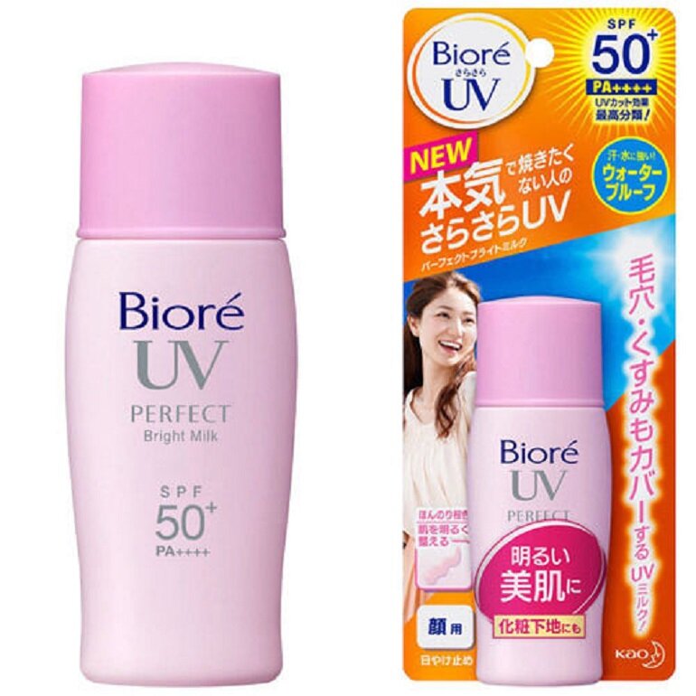 Kem chống nắng trắng da Biore UV Bright Face Milk