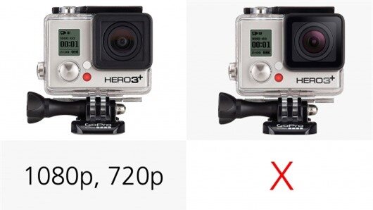The GoPro Hero3+ Silver cannot shoot Superview footage