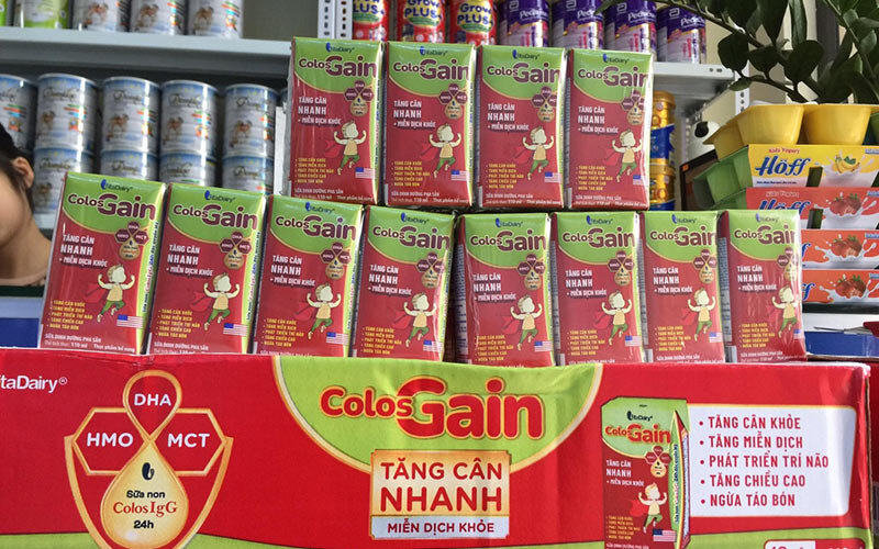 Sữa Colos Gain pha sẵn được dùng cho trẻ từ 1 tuổi trở lên