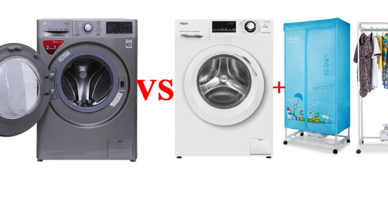 Nên mua máy giặt sấy 2 in 1 hay máy giặt riêng và máy sấy riêng thì tốt hơn ?
