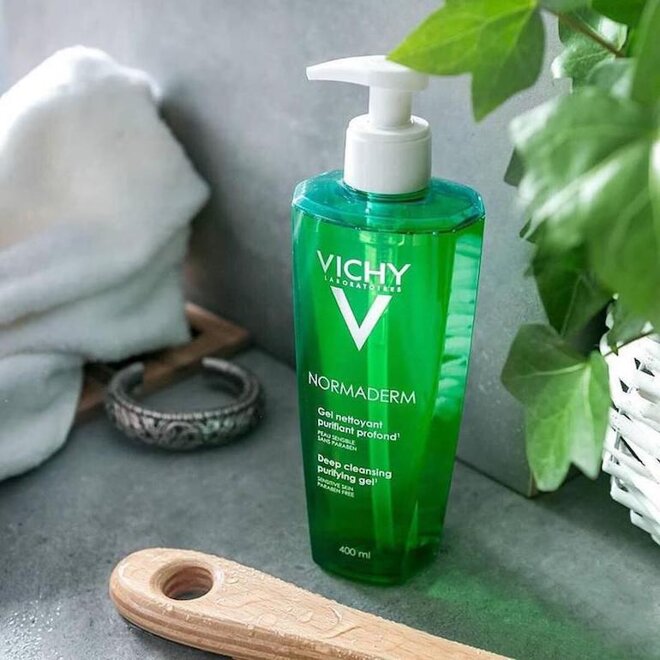 Bao bì, thiết kế sữa rửa mặt Vichy Normaderm Deep Cleansing Purifying Gel