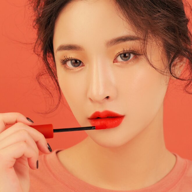 Son kem 3CE đỏ cam Red Recipe Matte Lip Color # 211 Dolly