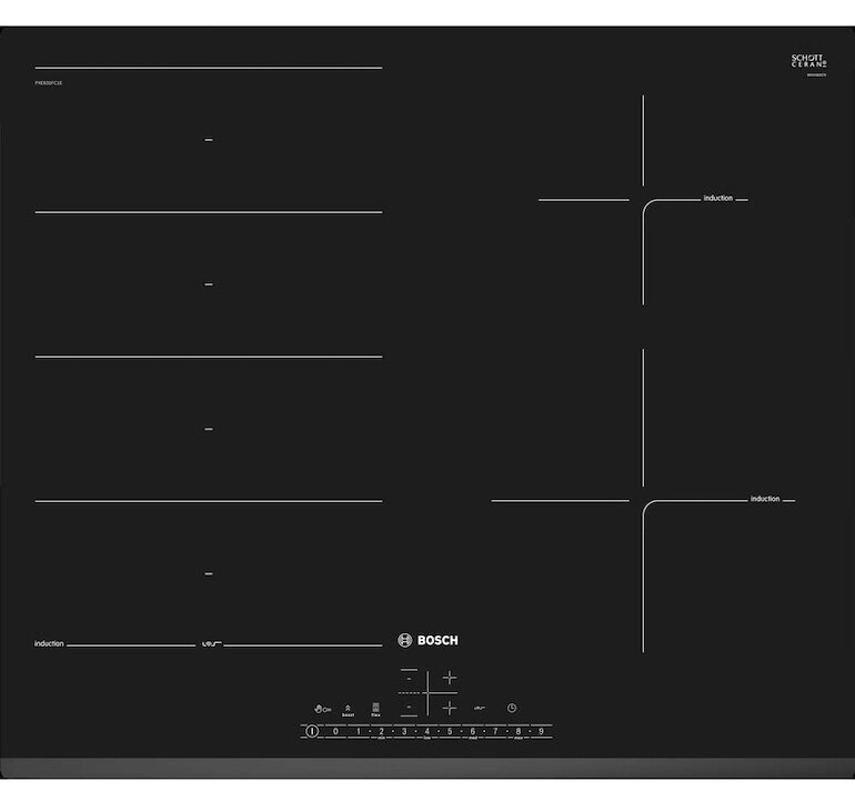 Thiết kế mang đặc trưng riêng của bếp từ Bosch pxe631fc1e