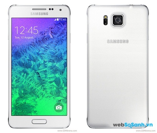 Galaxy Alpha có mặt lưng khá giống Galaxy S5