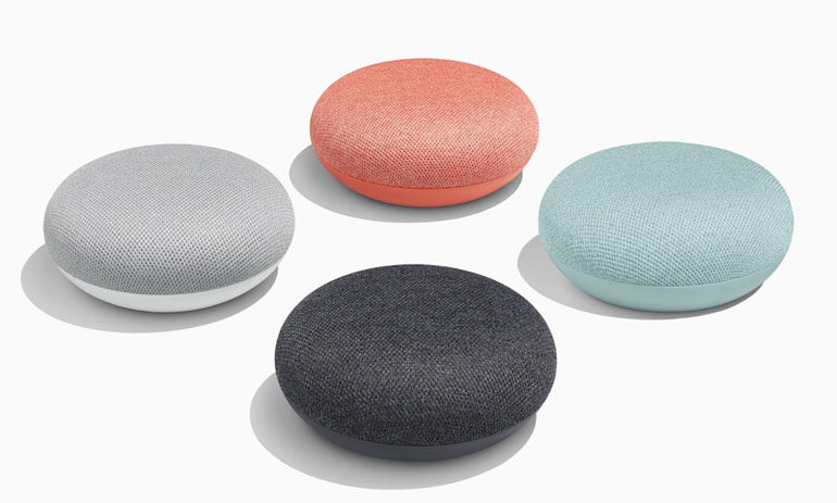 các màu sắc loa google home mini