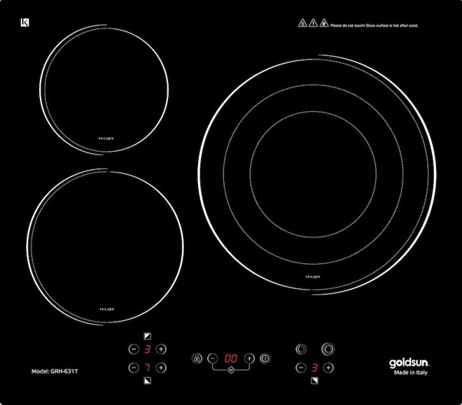 Bếp hồng ngoại ba Goldsun GRH-631T