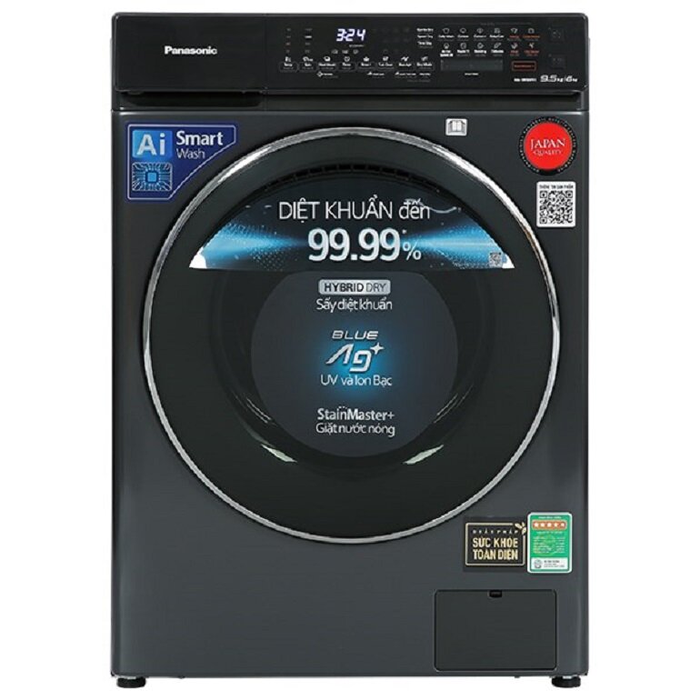 Máy giặt sấy Panasonic Inverter 9.5kg NA-S956FR1BV có kiểu dáng đẹp mắt, thu hút