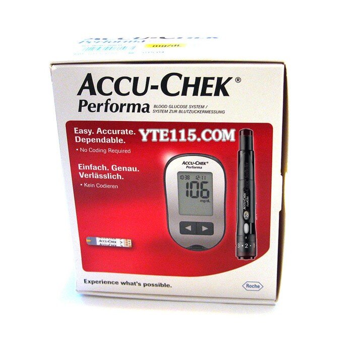 Máy đo đường huyết nào tốt hiện nay | Máy đo đường huyết Accu-Chek Performa