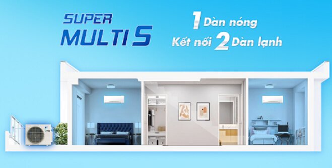 Review máy lạnh Daikin Multi S Combo MKC50RVMV/CTKC25RVMV & CTKC25RVMV chi tiết từ A đến Z