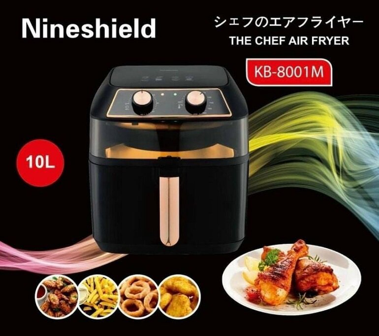 Nồi chiên không dầu 10L Nine Shield KB-8001M l