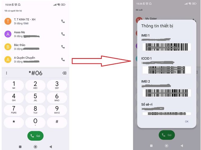 check mã imei điện thoại xiaomi chính hãng