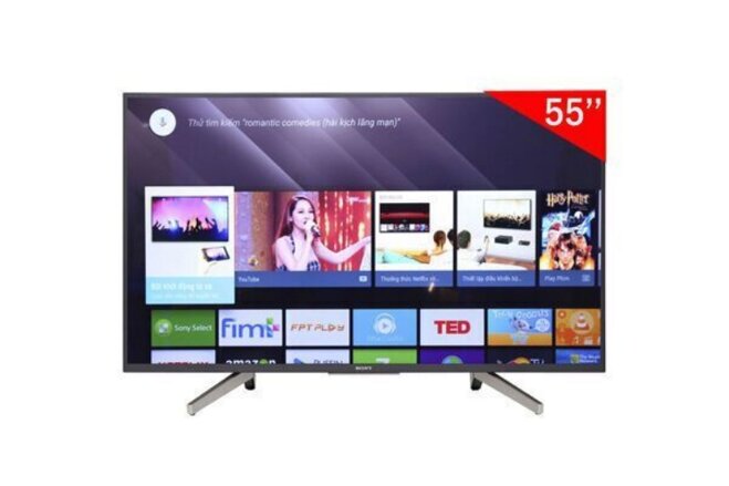 Tivi Android 4K 55 inch Sony KD-55X8050H được tích hợp nhiều tiện ích khác nhau.