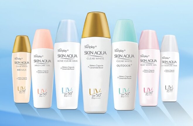 Sữa chống nắng cho da nhạy cảm Sunplay Skin Aqua UV Moisture Milk