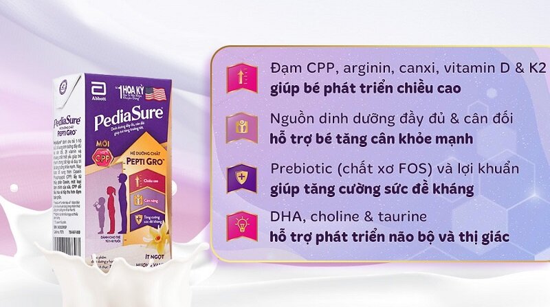 Top 8 sữa pha sẵn tốt cho bé 1-3 tuổi tăng cân, phát triển chiều cao