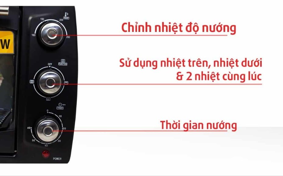 Các chế độ nướng của lò nướng điện Magic