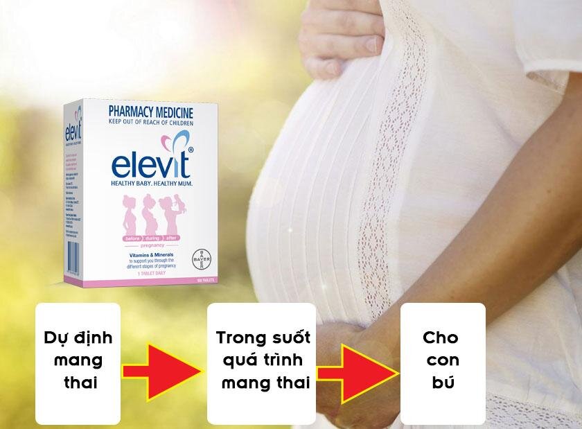 Thuốc Elevit đồng hành mang đến sức khỏe tốt nhất cho cả mẹ và bé trong suốt giai đoạn trước, trong và sau sinh