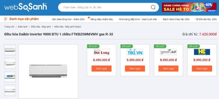 Điều hòa Daikn FTKB25WMVMV là 1 trong các model có trang bị công nghệ streamer