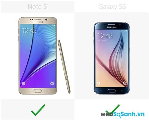 Note 5 và Galaxy S6 đều có khả năng sạc nhanh