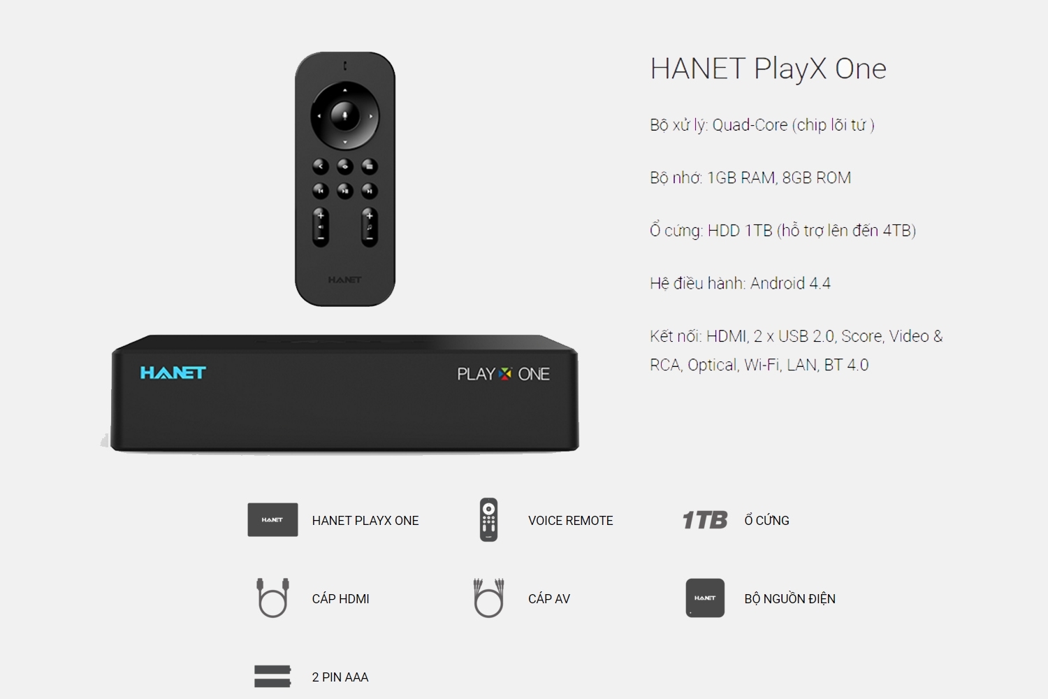 Đầu Karaoke Hanet Playx One 4TB