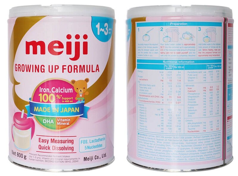 thành phần sữa Meiji có lactose không