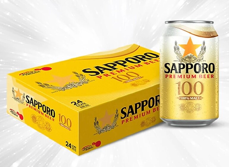 Bia Sapporo Premium - Giá tham khảo: 315.000 - 415.000 đồng/thùng 24 lon