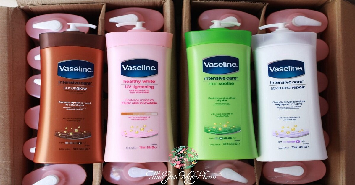 Sữa dưỡng thể Vaseline dưỡng trắng da chống nắng 