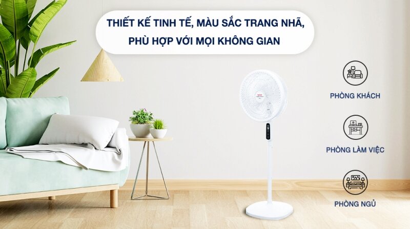 Đánh giá quạt đứng Tefal Turbo Silence Plus VH689690: Công suất mạnh 80W, 3 chế độ gió!