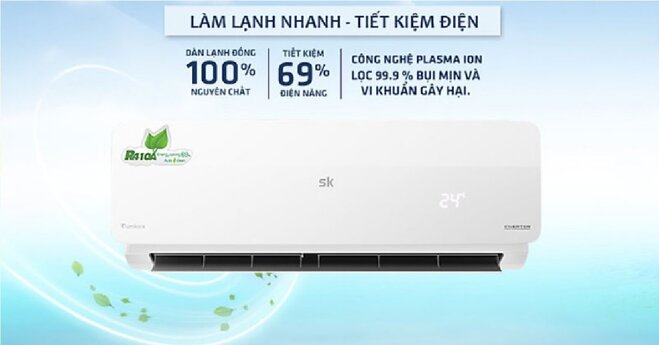 Top 5 điều hòa 9000btu 2 chiều giá rẻ tầm 5 triệu vnd tốt nhất cho phòng ngủ dưới 15m2