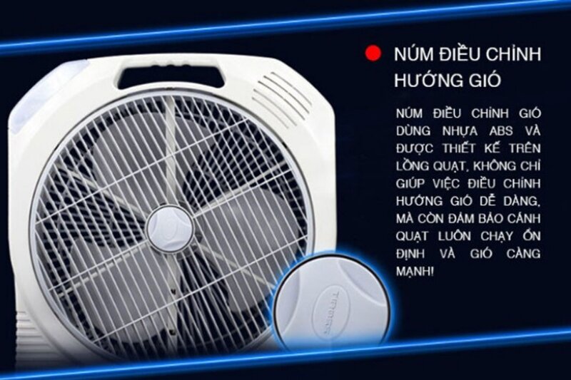 núm xoay điều chỉnh hướng gió