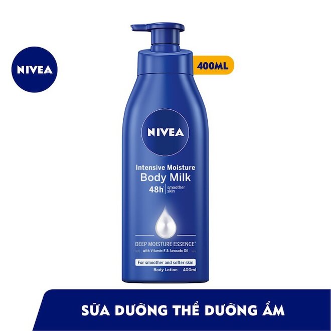 Sữa dưỡng thể Nivea ban đêm Body Milk Intensive Moisture 400ml