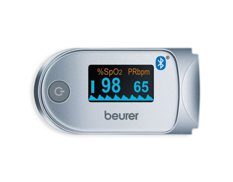 Máy đo nồng độ oxy máu SpO2 và nhịp tim kẹp ngón Beurer PO60