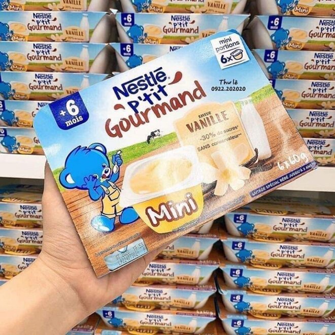 Váng sữa Nestle vị vani đến từ Pháp