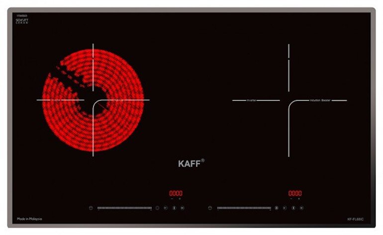 Bếp từ hồng ngoại âm 2 vùng nấu Kaff KF-FL68IC