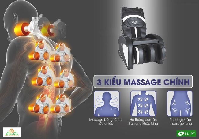 Ghế massage Elip Aristotle - Giá giảm 27% GIÁ CHỈ CÒN 9.900.000 VNĐ