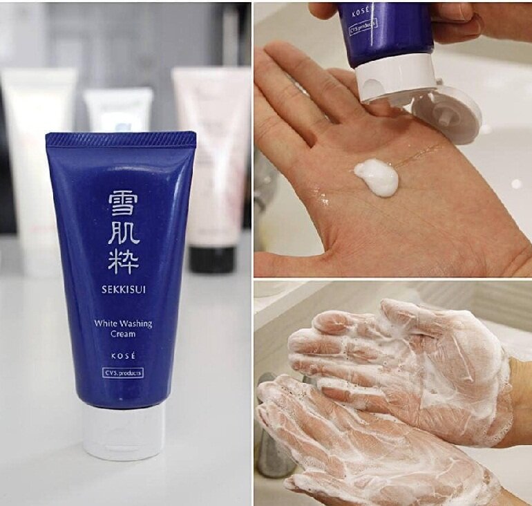 Sữa rửa mặt Kose Sekkisei White Washing Cream