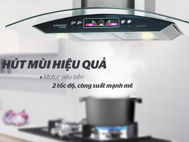 Máy hút mùi Sunhouse Mama MM6707-70 là một sản phẩm đáng tin cậy cho mọi gia đình