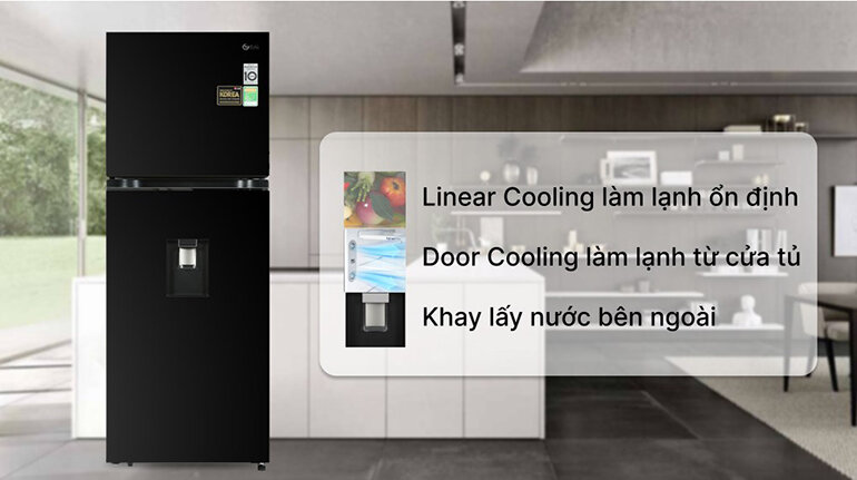 Tủ lạnh LG Inverter 2 cánh 264 lít GV-B262PS