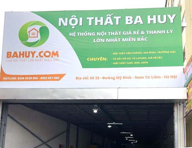 hệ thống nội thất giá rẻ và thanh lý ba huy