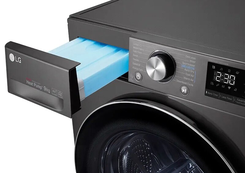 LG DVHP09B giá chạm đáy, máy sấy quần áo bơm nhiệt 9kg tiết kiệm điện cho gia đình