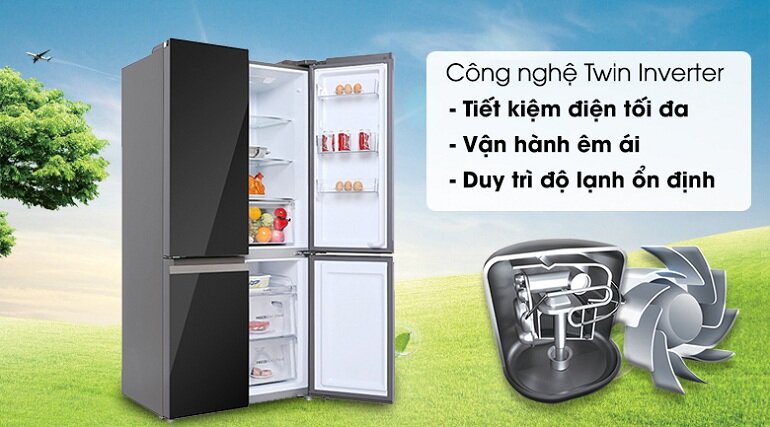 Đánh giá tủ lạnh Aqua 4 cánh AQR-IG636FM(GB): Làm lạnh tốt, tiết kiệm điện
